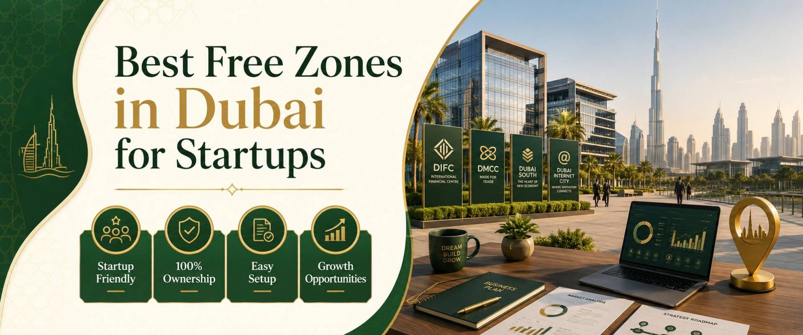 Best Free zones in Dubai for Startups Guide