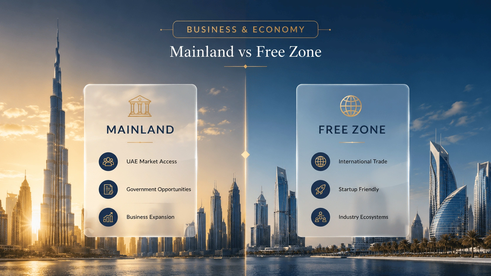 Mainland vs Free Zone Company Setup in Dubai