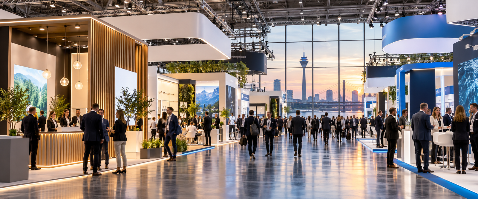 Custom stand by exhibition stand builders in Dusseldorf, Germany