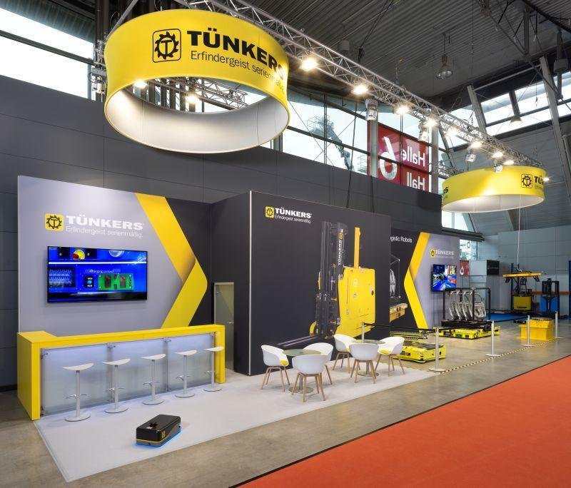 Exhibition Stand Builders in Stuttgart delivering a branded trade show booth for LogiMAT