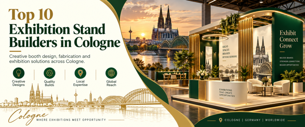 Exhibition stand builders in Cologne (Germany) creating a custom trade show booth