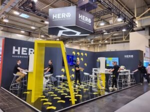 Exhibition stand builders in Essen showcasing a custom trade show booth at Messe Essen 2026