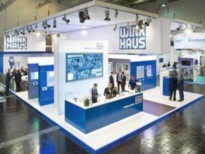 Exhibition stand builders in Essen showcasing a custom trade show booth at Messe Essen Germany