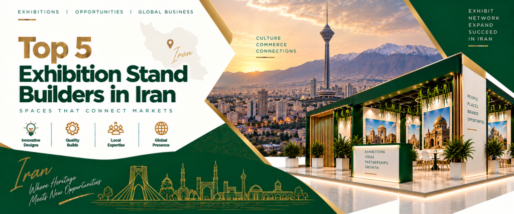 Exhibition stand builders in Iran displaying a custom trade-show booth