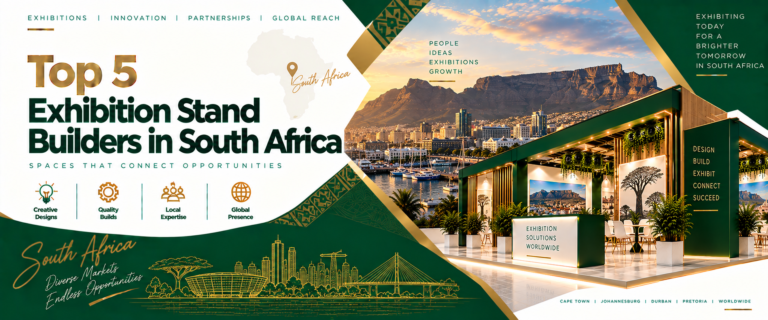 Exhibition stand builders in South Africa showcasing a custom trade show booth