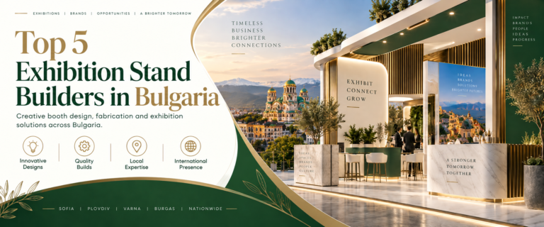 Exhibition stand builders in Bulgaria designing a custom trade show booth”