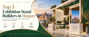 Top exhibition stand builders in Hungary 2026 at a Budapest trade show