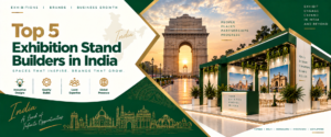 Top exhibition stand builders in India 2026 at a modern trade-show venue