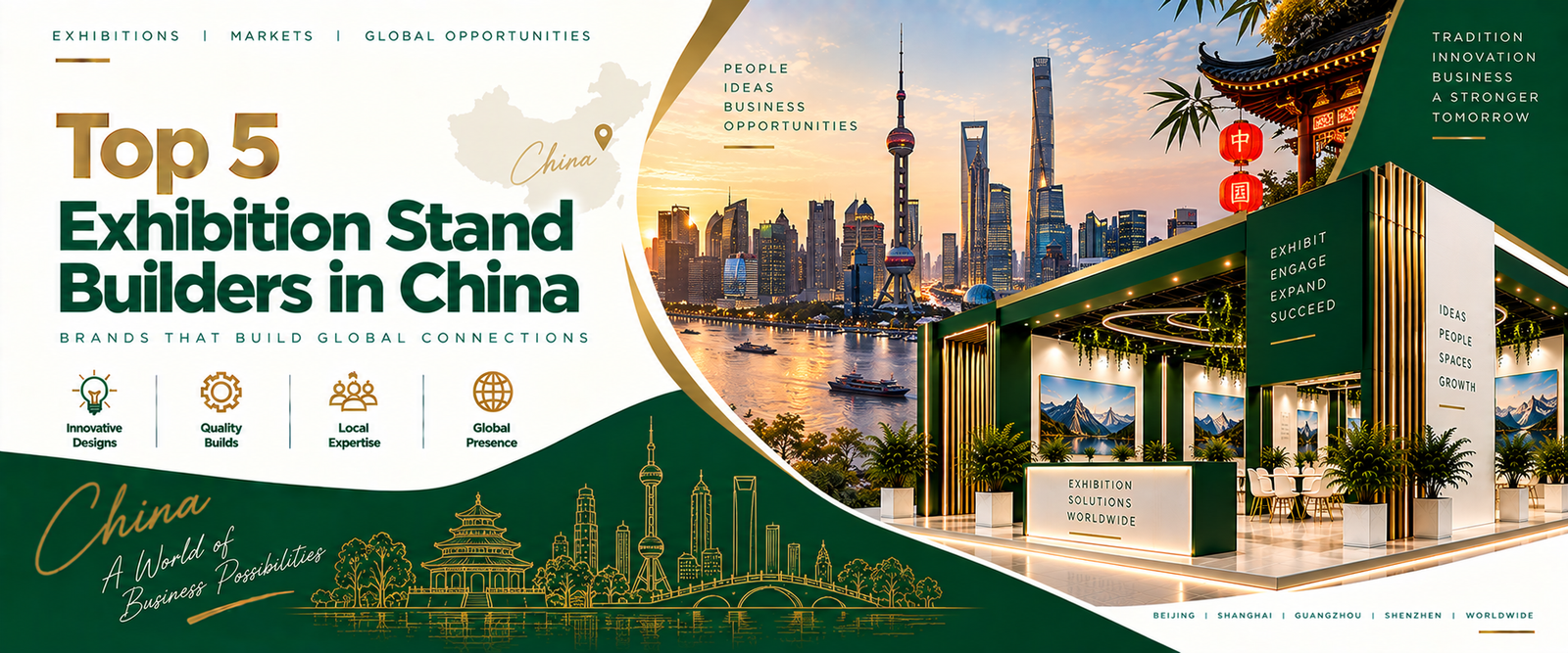 Top exhibition stand builders in china 2026 at a modern trade-show venue