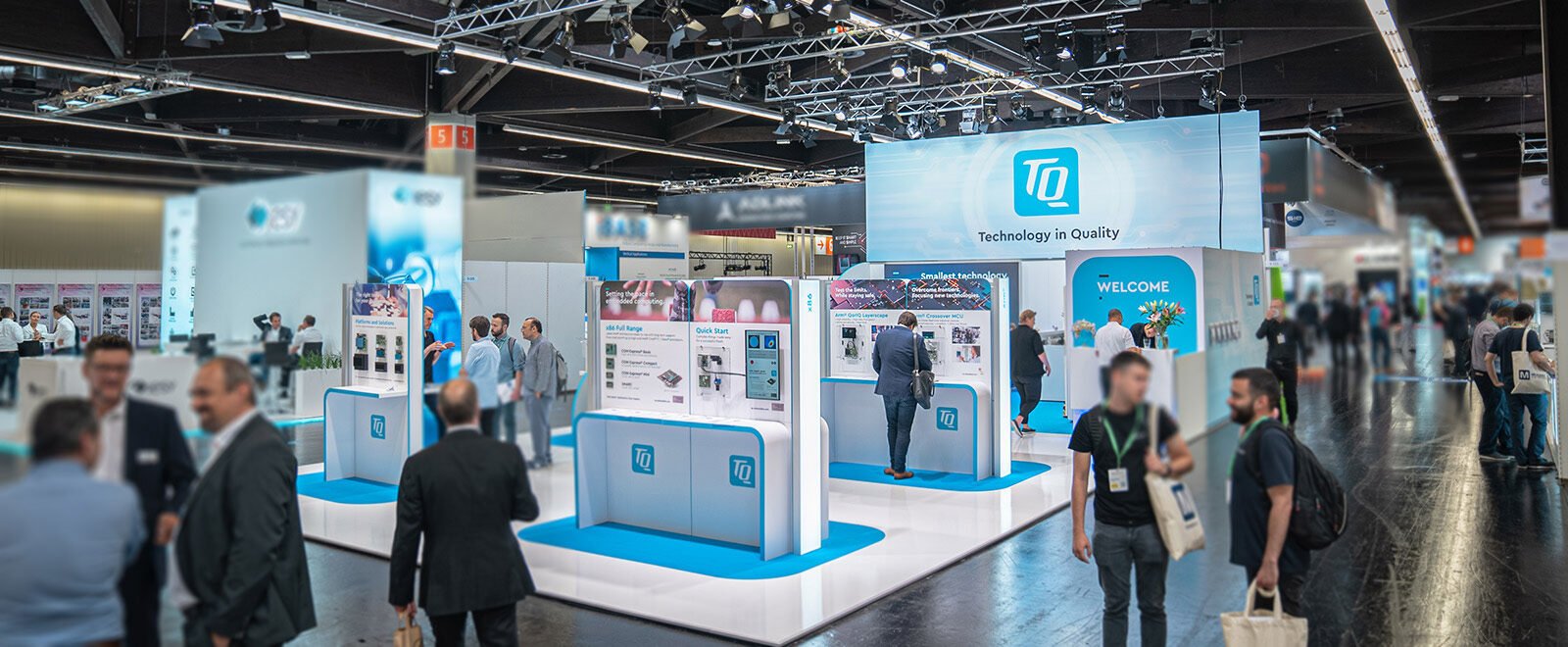 Exhibition Stand Builders in Nuremberg presenting a custom industrial exhibition booth